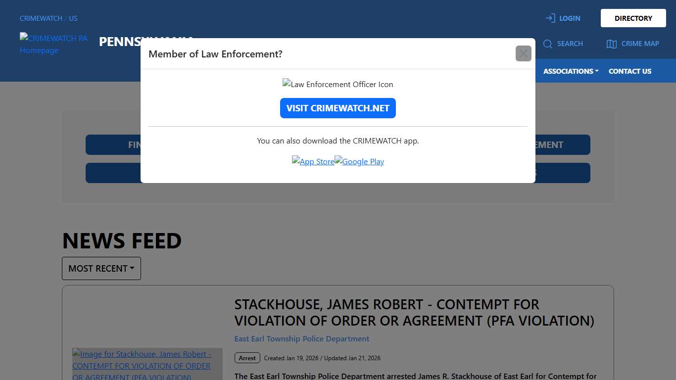 CRIMEWATCH PA | Safer communities through collaboration